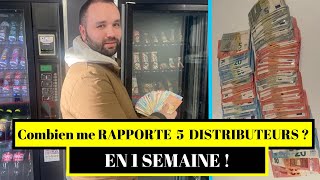 Combien RAPPORTE mes 5 DISTRIBUTEURS  Récolte en DIRECT [upl. by Putnem163]