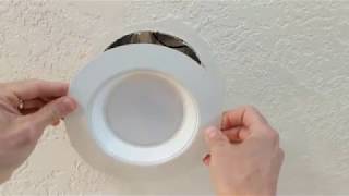 HOW TO REMOVE AND REPLACE A RECESSED LED CEILING LIGHT [upl. by Winou]