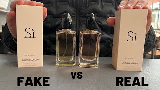 Fake vs Real Armani Sì Perfume EDP 100 ml [upl. by Adnoluy]