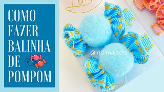 Balinha de Pompom Fácil e Econômica  Tutorial Com Iris Lima [upl. by Uttica]