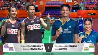 Dechapol PuavaranukrohSupissara Paewsampran THA vs Sathish KumarAadya Variyath IND  QF Syed [upl. by Raf]