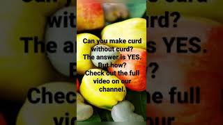 How to make curd without curd  Vegan recipe  Know more about cashew nuts [upl. by Rodina]