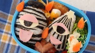 Rice Ball Onigiri Ghost お化けのおにぎり弁当の作り方【簡単かわいいキャラ弁レシピ】 [upl. by Nell]