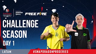 LATAM FREE FIRE  Snapdragon Mobile Challenge Dia 1 [upl. by Oiretule707]