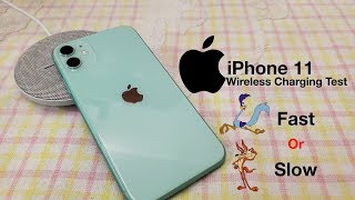 iPhone 11 Wireless Charging Test Fast or Slow [upl. by Yesdnik376]