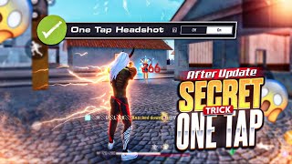 AFTER UPDATE  NEW ONETAP HEADSHOT TRICK  SENSITIVITY  2024 🔥  Free Fire Tips And Tricks [upl. by Ynatirb]