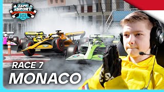 MONACO  CHAOS😰  Race 7 2023 Monaco  ZappEsport F1 Kampioenschap [upl. by Madlen474]