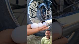 Bike ke silencer me ande daalkar Kiya experiment shorts greenscreen shortsvideo [upl. by Gibbeon947]