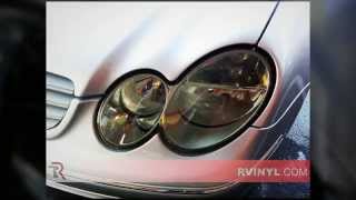 2009 MercedesBenz CLK 320 Smoked Headlight Covers [upl. by Eylsel744]