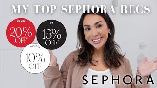 SEPHORA SALE TOP PRODUCTS I BUY ON REPEAT [upl. by Noevart]