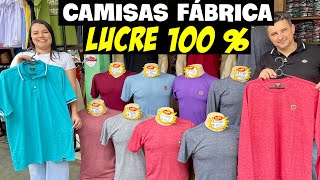 CAMISETAS MASCULINAS NA FÁBRICA  ATACADO EM GOIANIA [upl. by Pool]