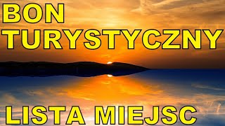 Bon turystyczny Lista miejsc hoteli i atrakcji Jak skorzystać [upl. by Ainezey]