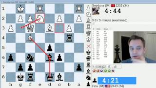 Blitz Chess 405 IM Seyduna vs IM Bartholomew Scotch Game [upl. by Mitchel]