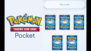 Opening First 4 Wonder Picks  Pokémon TCG Pocket Launch Day [upl. by Graehl807]