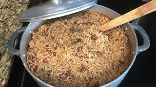 How to make Haitian style rice and beans  Diri kole ak pwa [upl. by Isiah360]