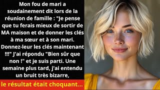 Mon fou de mari a soudainement dit lors de la réunion de famille  quotJe pense que tu ferais mieux [upl. by Odnalra]