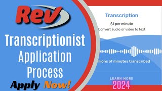 Rev Transcription Test Application Process and Tutorial 2024 Helpful Tips on Passing the Test [upl. by Einalam530]