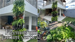 JARDIM VERTICAL COM PLANTAS NATURAIS [upl. by Vola]