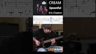 Cream Eric Clapton Spoonful Guitar Solo with TAB [upl. by Aleris569]