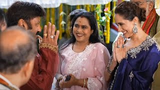 Nandamuri Balakrishna amp Pragya Jaiswal Visuals At Akhanda 2 Pooja Ceremony  TFPC [upl. by Ihsorih]