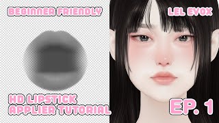 How To Create Skinless LeLutka EvoX HD Lipsticks  Second Life Tutorial Pt1 [upl. by Melia]