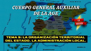 Oposición C2 AGE Bloque 1  Tema 9 Organización territorial del Estado Lo básico [upl. by Daron]