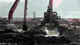 CementBentonite Slurry Trench Excavation [upl. by Jillana]