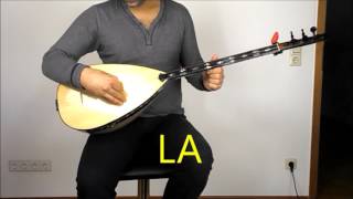 Saz Bağlama Akor Kısa Sap  wwwanatoliansoundscom  Baglama Tuning Stimmen [upl. by Let]