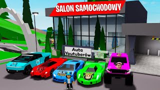 OTWORZYŁEM SALON Z SAMOCHODAMI YOUTUBERÓW na BROOKHAVEN 🏡 RP [upl. by Trubow]