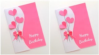 Easy Beautiful 🤩 Birthday Card 2022 • Birthday greeting card for bestfriend • handmade birthday card [upl. by Nomde]