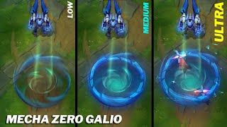 Galio Mecha Low To Ultra Graphics Comparison Wild Rift [upl. by Nosnev433]