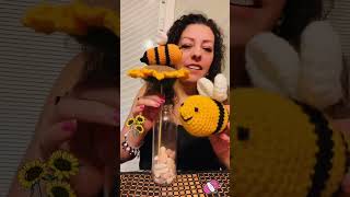 crochet 🧶 raton girasol 🌻y abeja 🐝 [upl. by Juxon]