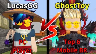 LucasGG vs Top 6 Mobile BR Do BedWars  Blockman GO [upl. by Atoel131]