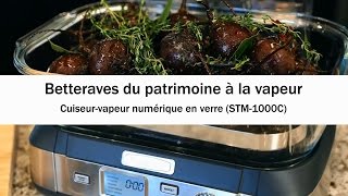 Betteraves du patrimoine à la vapeur Cuiseurvapeur numérique en verre STM1000C [upl. by Rabaj]