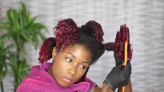 How I dye my natural hair at home no bleach featuring Sally Beauty Supply [upl. by Najtsirk]