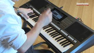 Yamaha PSRS770 Arranger Keyboard Workstation Demo by Sweetwater [upl. by Ahsitnauq]