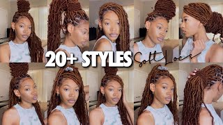 UPDATED HOW TO STYLE SOFT LOCS IN 20 WAYS EASY [upl. by Ignaz]