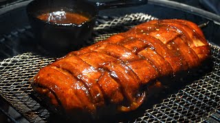 BigWicksTX Bacon Wrapped amp Glazed Pork Loin [upl. by Astrix]