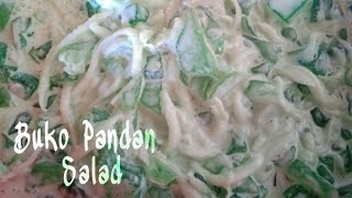 HOW TO MAKE CREAMY BUKO PANDAN SALAD [upl. by Unhsiv870]