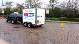 BE Trailer Towing Test Reversing Manoeuvre 2015  Links Driving [upl. by Ennaear]