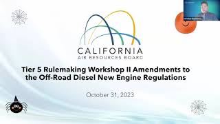 Public Workshop Discuss OffRoad New Diesel Engine Emission Standards Tier 5 Rulemaking  Day 2 [upl. by Enileoj]