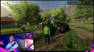 Cum sa hranesti animalele pe Farming Simulator 22 Ep3 [upl. by Aniroz644]