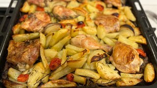 POLLO E PATATE AL FORNO di Betty e Marco  Ricetta facile e veloce [upl. by Sara-Ann]