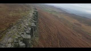 Stanage Edge paragliding October 26th 2024 [upl. by Rebmyk106]