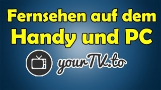 Fernsehen auf dem Handy und PC schauenstream HD [upl. by Orual]