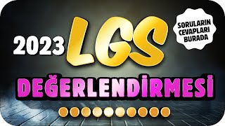 2023 LGS Değerlendirmesi 🔴 Canlı Yayında Sınav Sorularını Çözüyoruz❗ [upl. by Fusco]