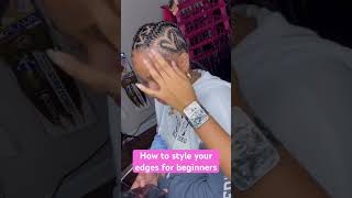 How to style your edges braids hairstyles [upl. by Vanhook695]