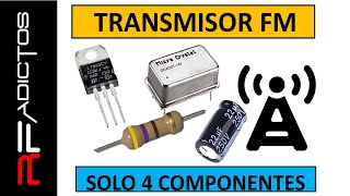 Como fabricar un transmisor fm usando solamente 4 componentes [upl. by Arah456]