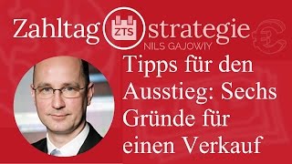 Tipps für den Ausstieg Sechs Gründe für den Verkauf [upl. by Aidas288]