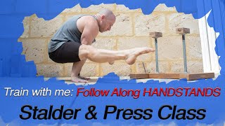 Stalder amp Press to Handstand Follow Along Class [upl. by Llezo]